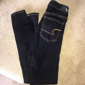 Super super stretch dark blue jeans